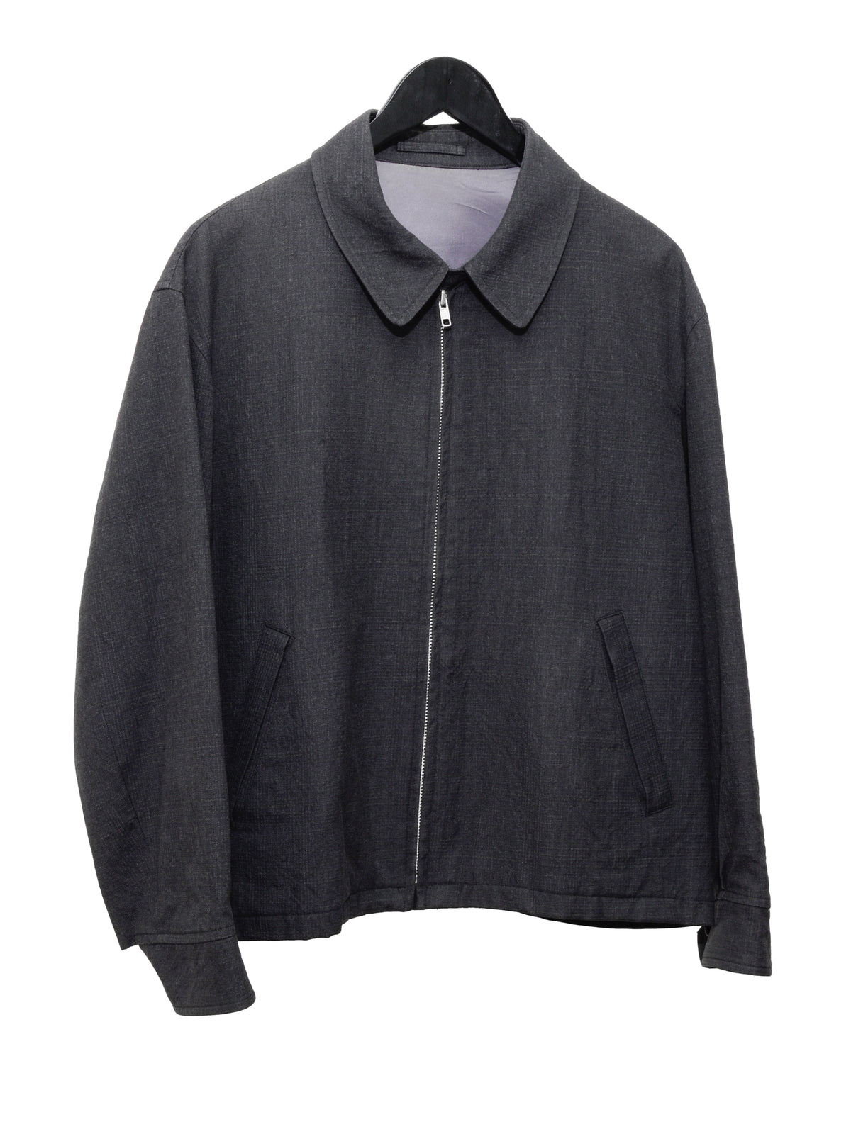 Zip Blouson Dark Grey