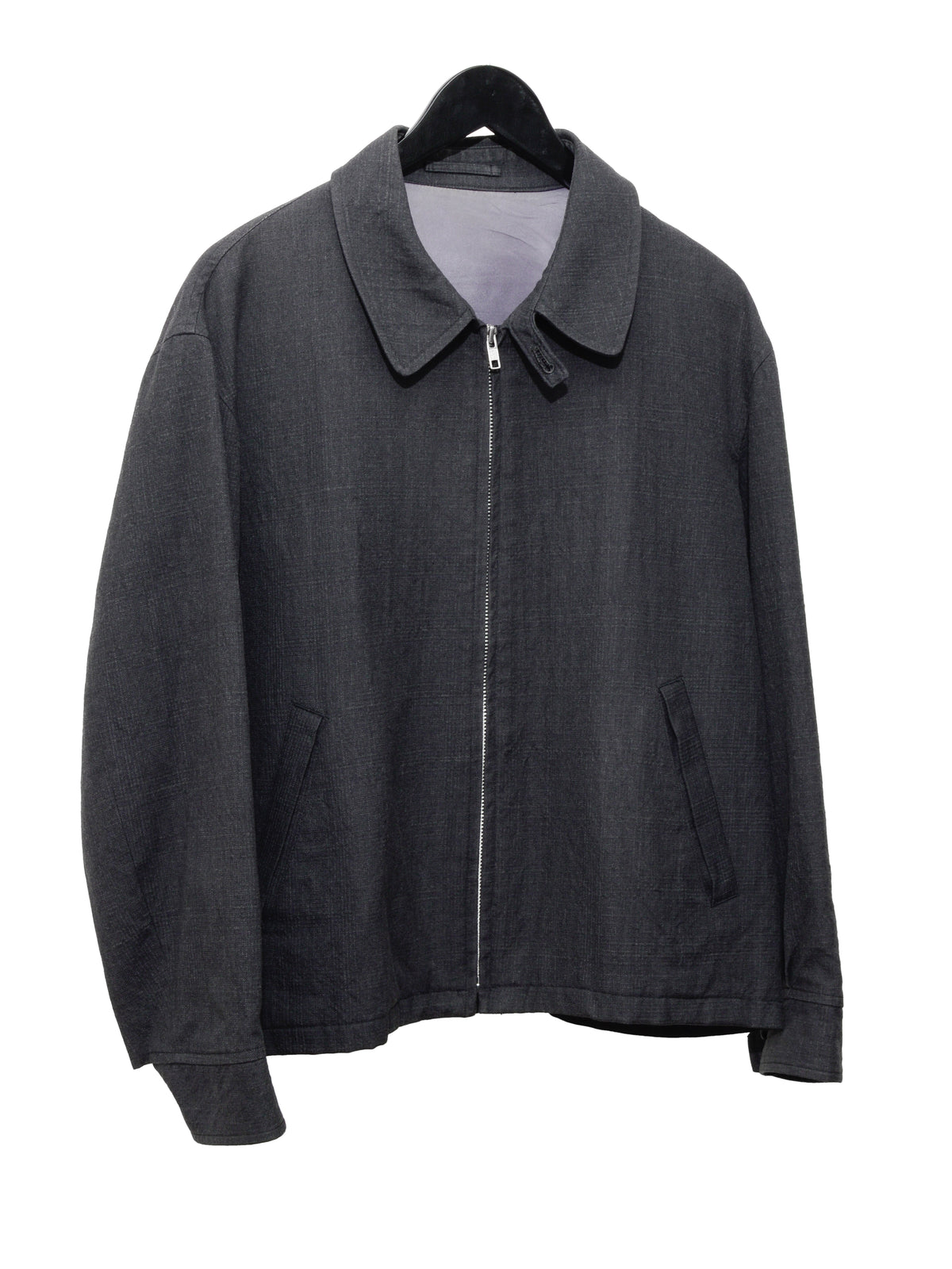 Zip Blouson Dark Grey