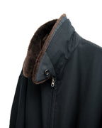 Fur Collar Blouson Black
