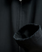 Fur Collar Blouson Black