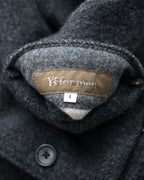 Faux Front Chore Jacket Charcoal