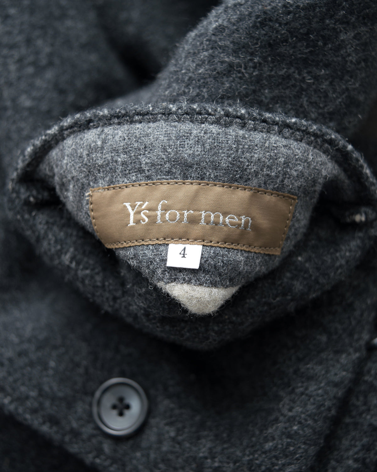 Faux Front Chore Jacket Charcoal