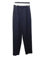 Double Pleat Trousers Navy