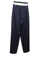 Double Pleat Trousers Navy