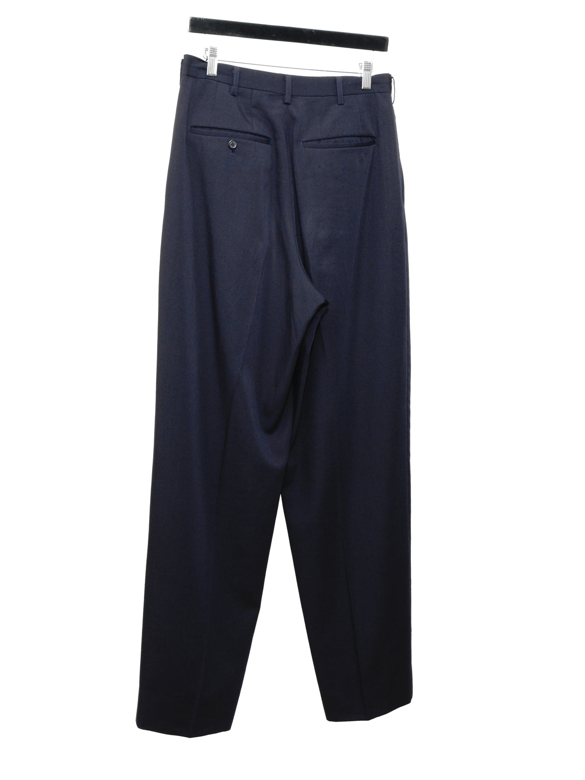 Double Pleat Trousers Navy