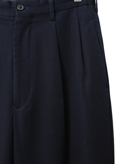 double pleat trousers navy ∙ wool ∙ medium