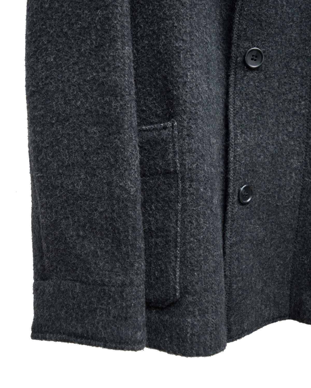 Faux Front Chore Jacket Charcoal