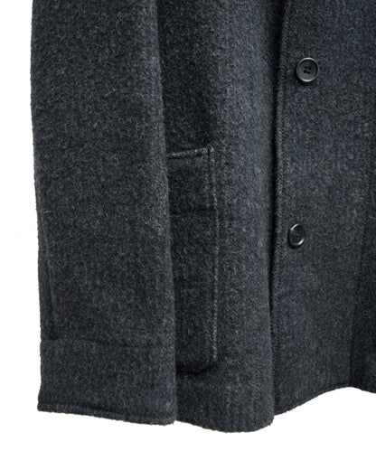 faux front chore jacket charcoal ∙ wool nylon ∙ large