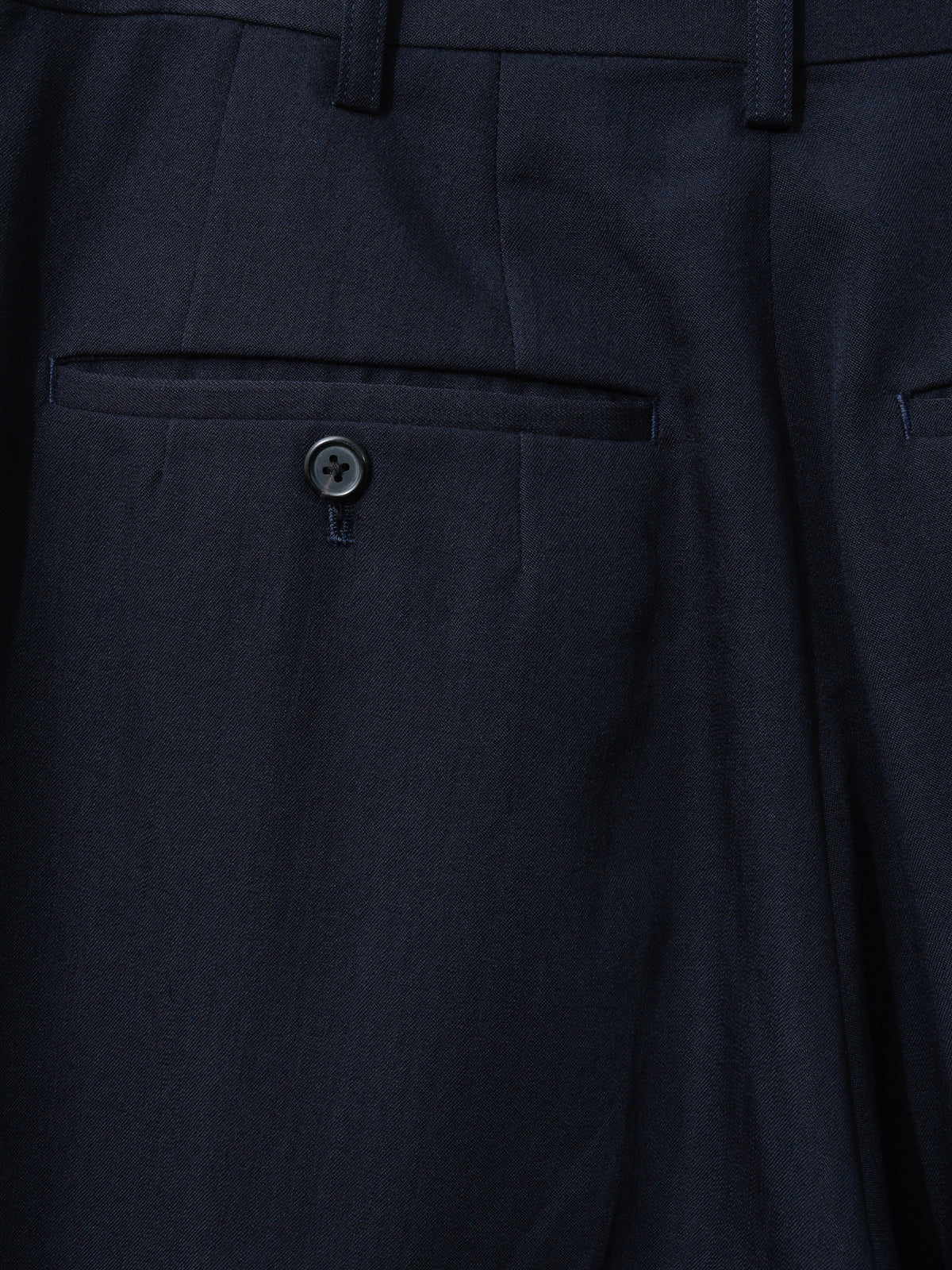 Double Pleat Trousers Navy