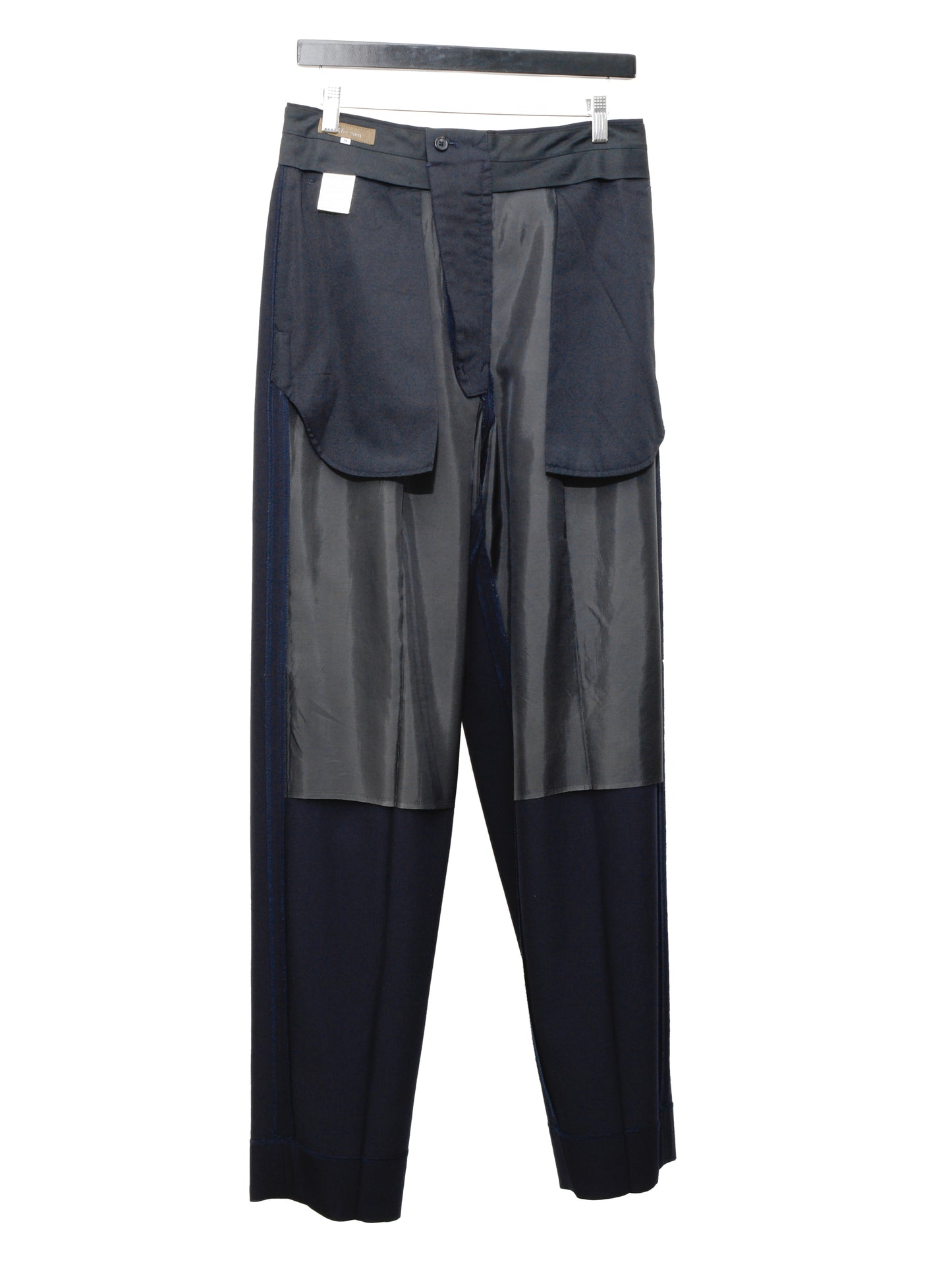 double pleat trousers navy ∙ wool ∙ medium