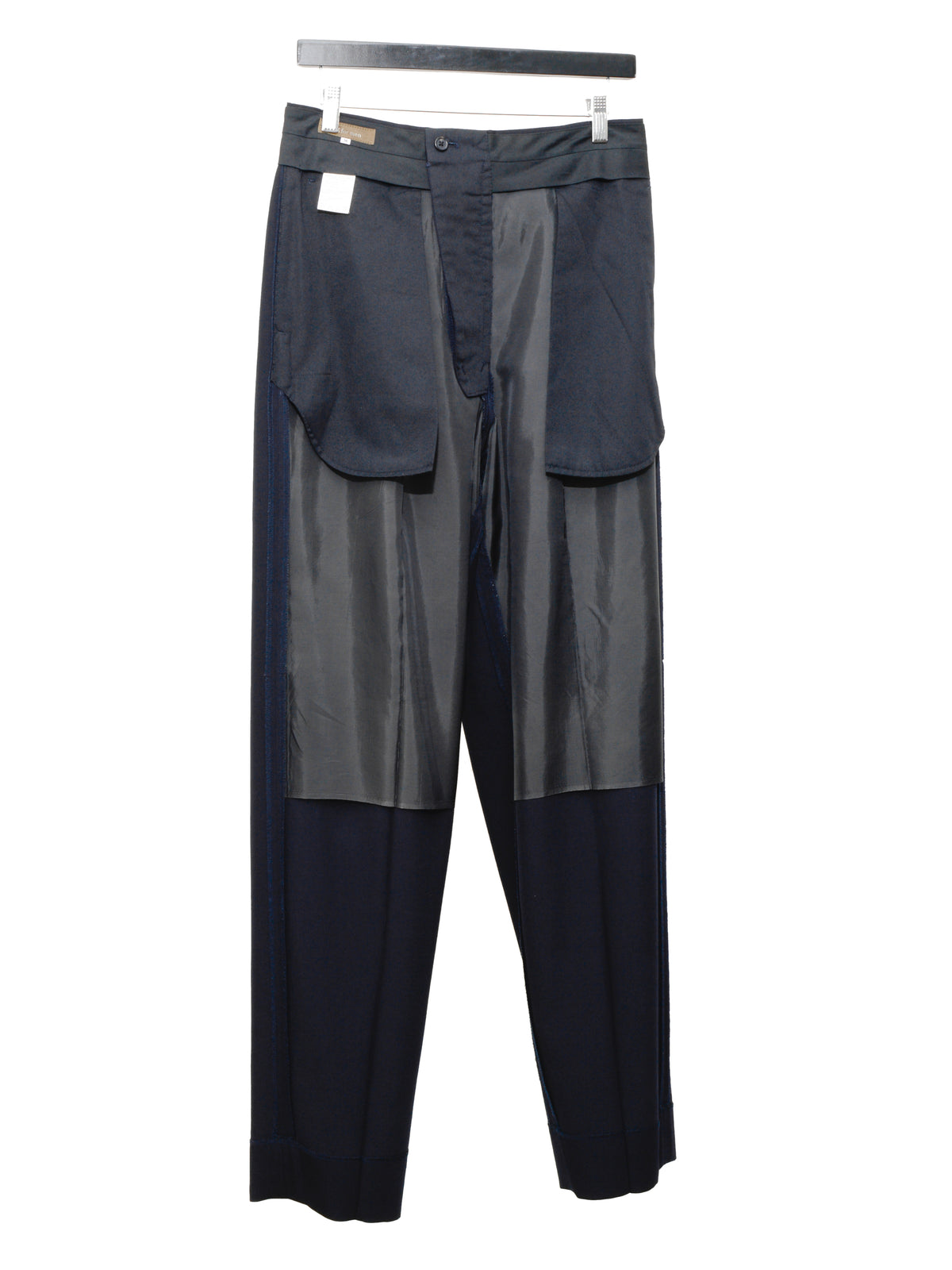 Double Pleat Trousers Navy