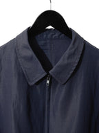 Zip Front Blouson Navy