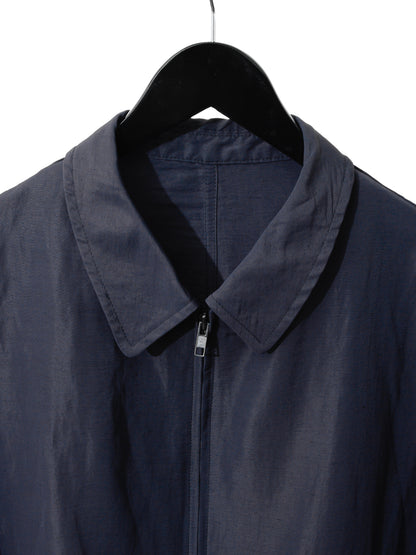 zip front blouson navy ∙ linen nylon ∙ large