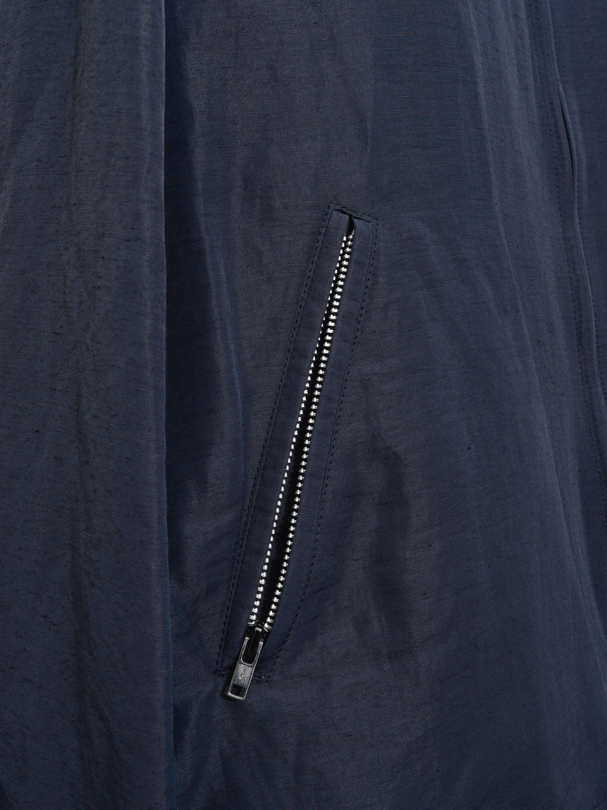 Zip Front Blouson Navy