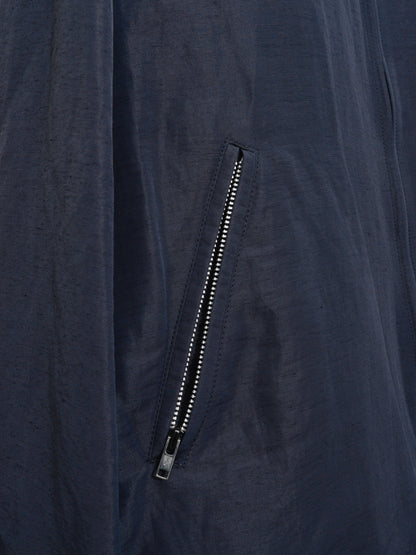 zip front blouson navy ∙ linen nylon ∙ large