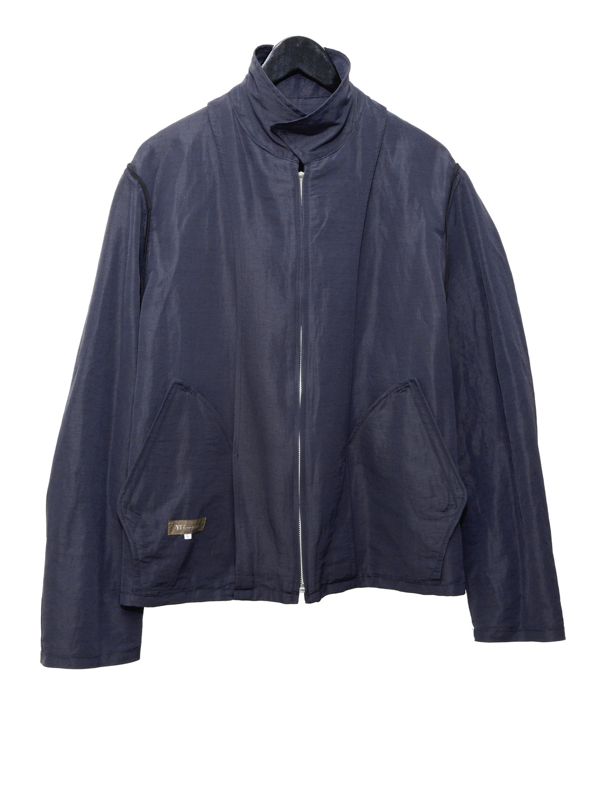 Zip Front Blouson Navy