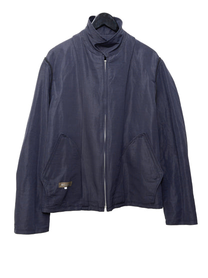 zip front blouson navy ∙ linen nylon ∙ large