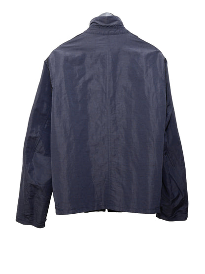 zip front blouson navy ∙ linen nylon ∙ large