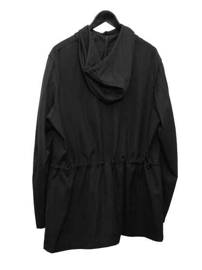 hooded field jacket black ∙ wool ∙ medium