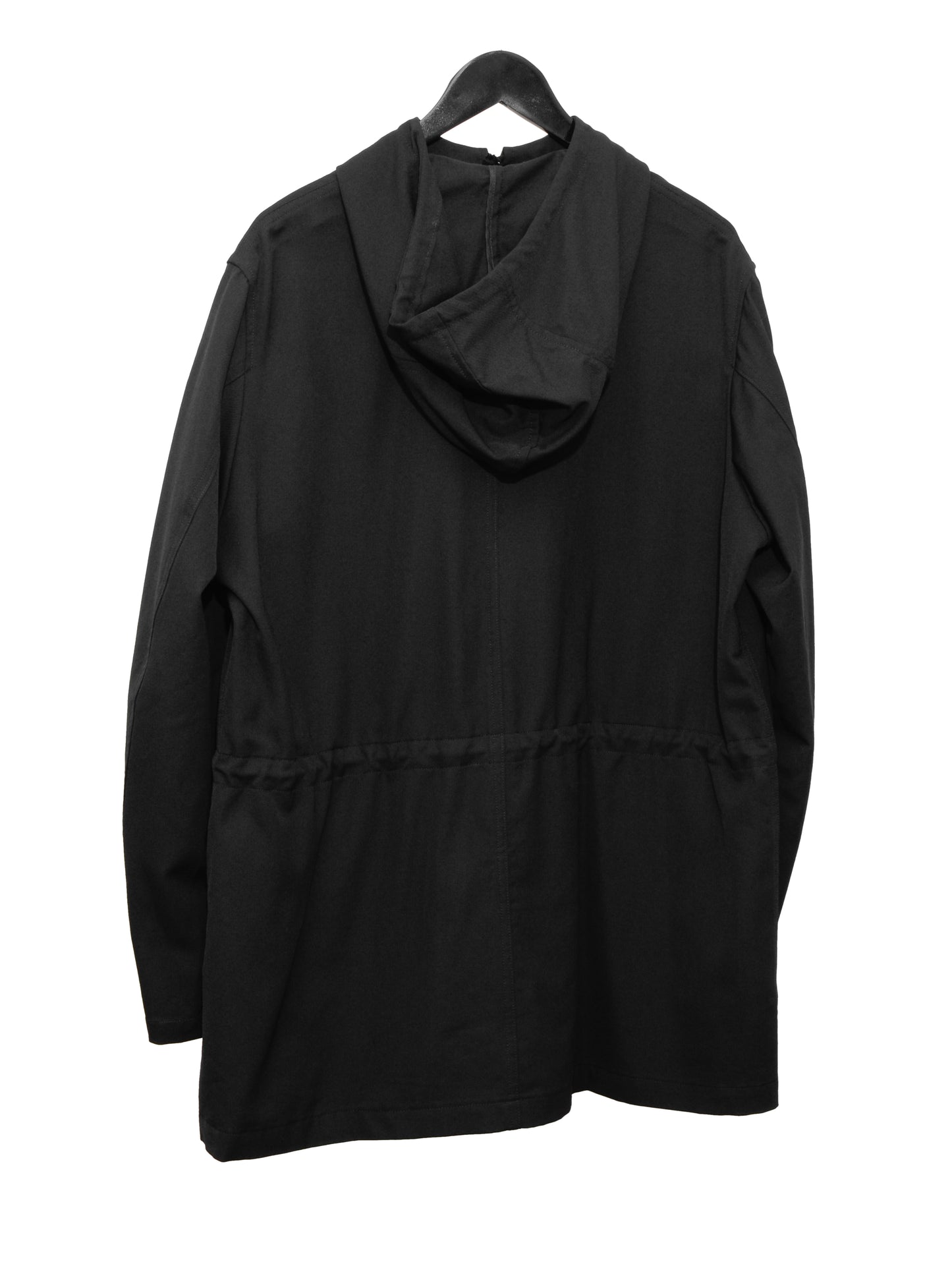 hooded field jacket black ∙ wool ∙ medium