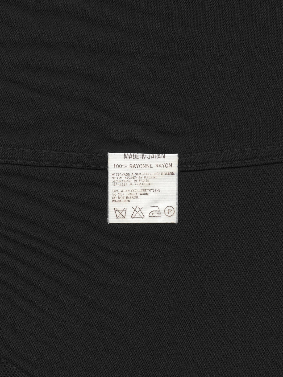 Open Collar Shirt Black