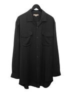 Open Collar Shirt Black