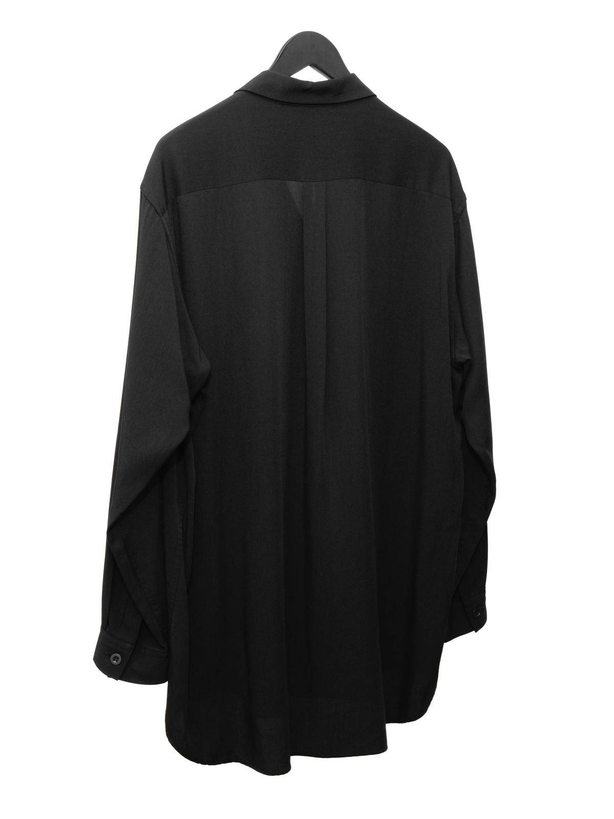Open Collar Shirt Black