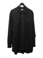 Open Collar Shirt Black