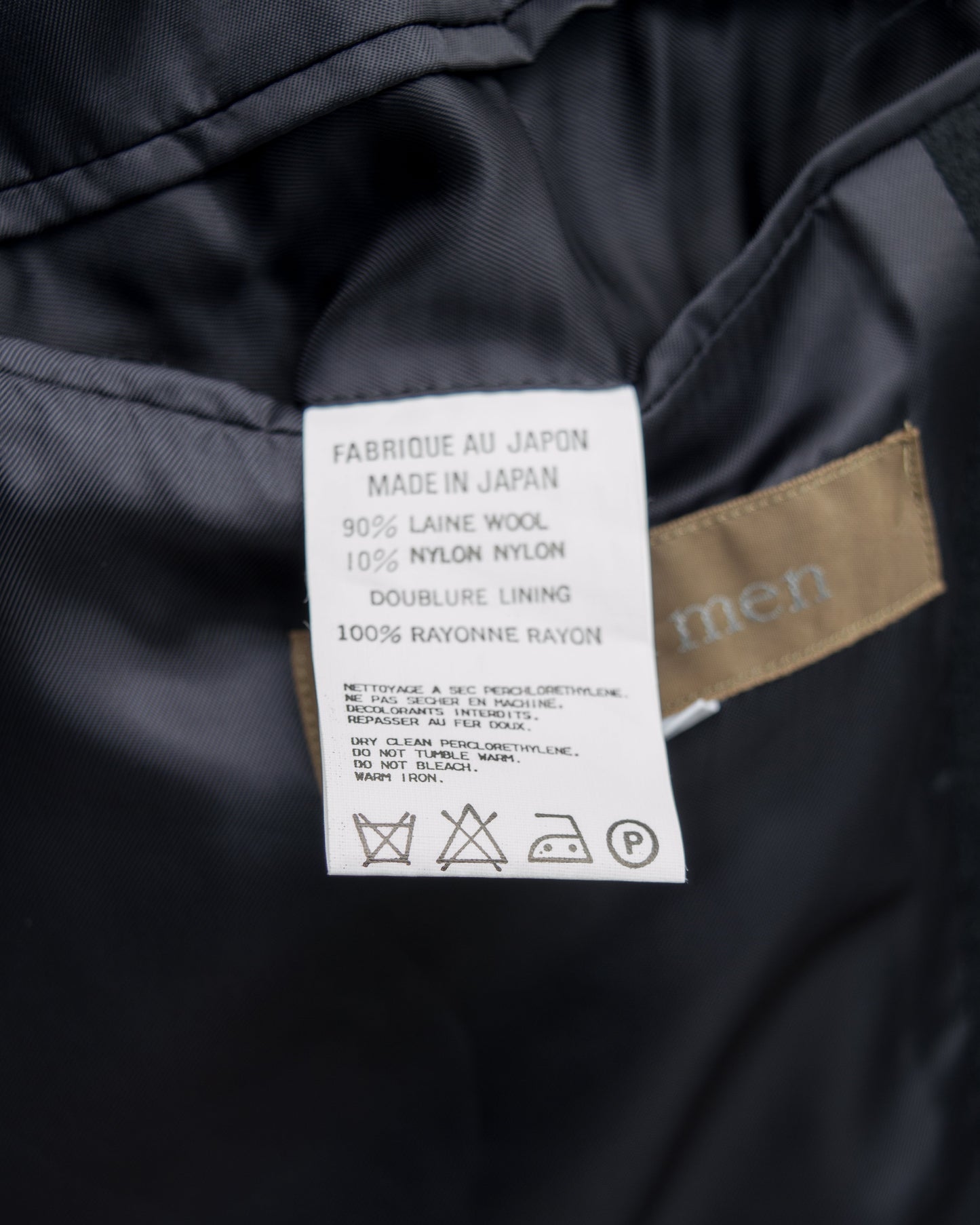 tailored jacket black ∙ melton wool nylon ∙ medium