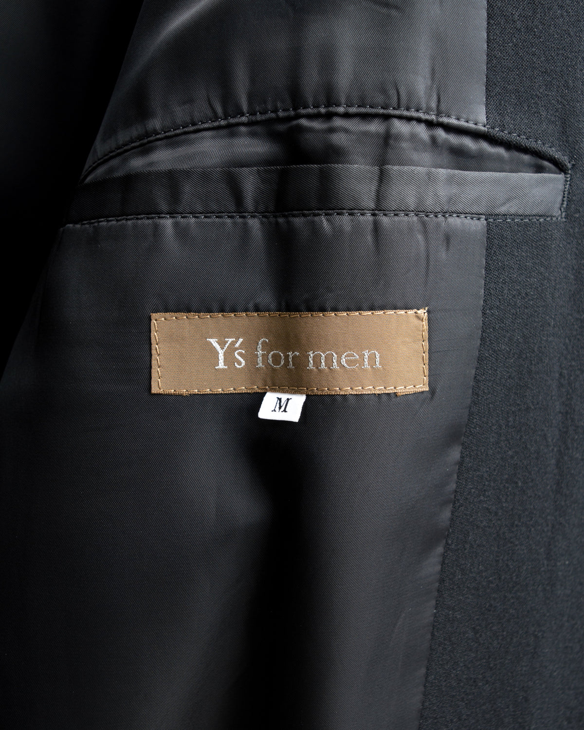 Convertible Collar Overcoat Black