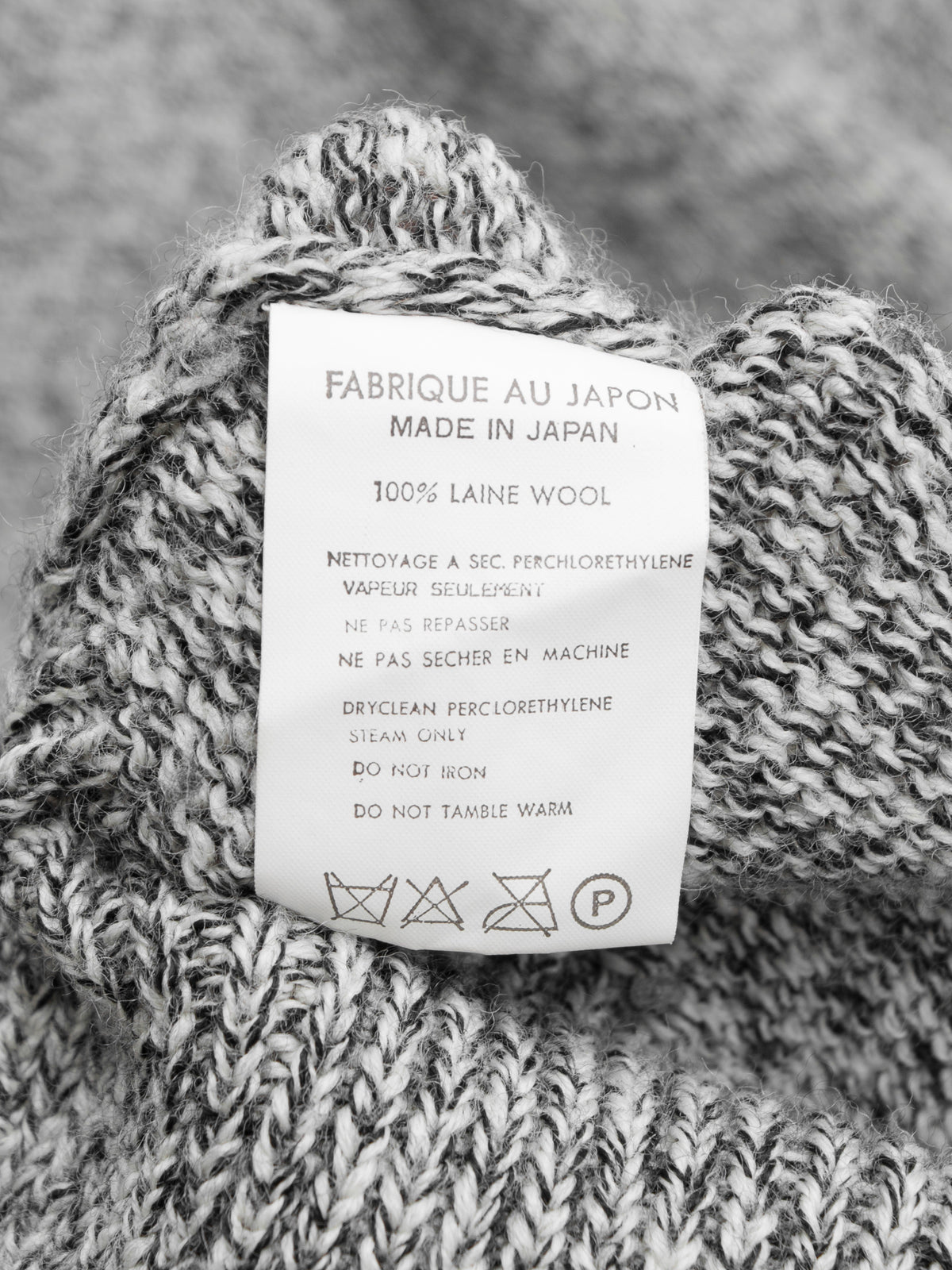 Knit Pullover Ecru Melange