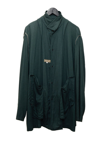 mid length jacket forest ∙ rayon linen ∙ large