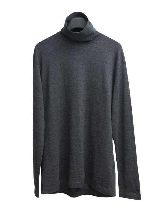 longsleeve turtleneck dark grey ∙ wool ∙ one size