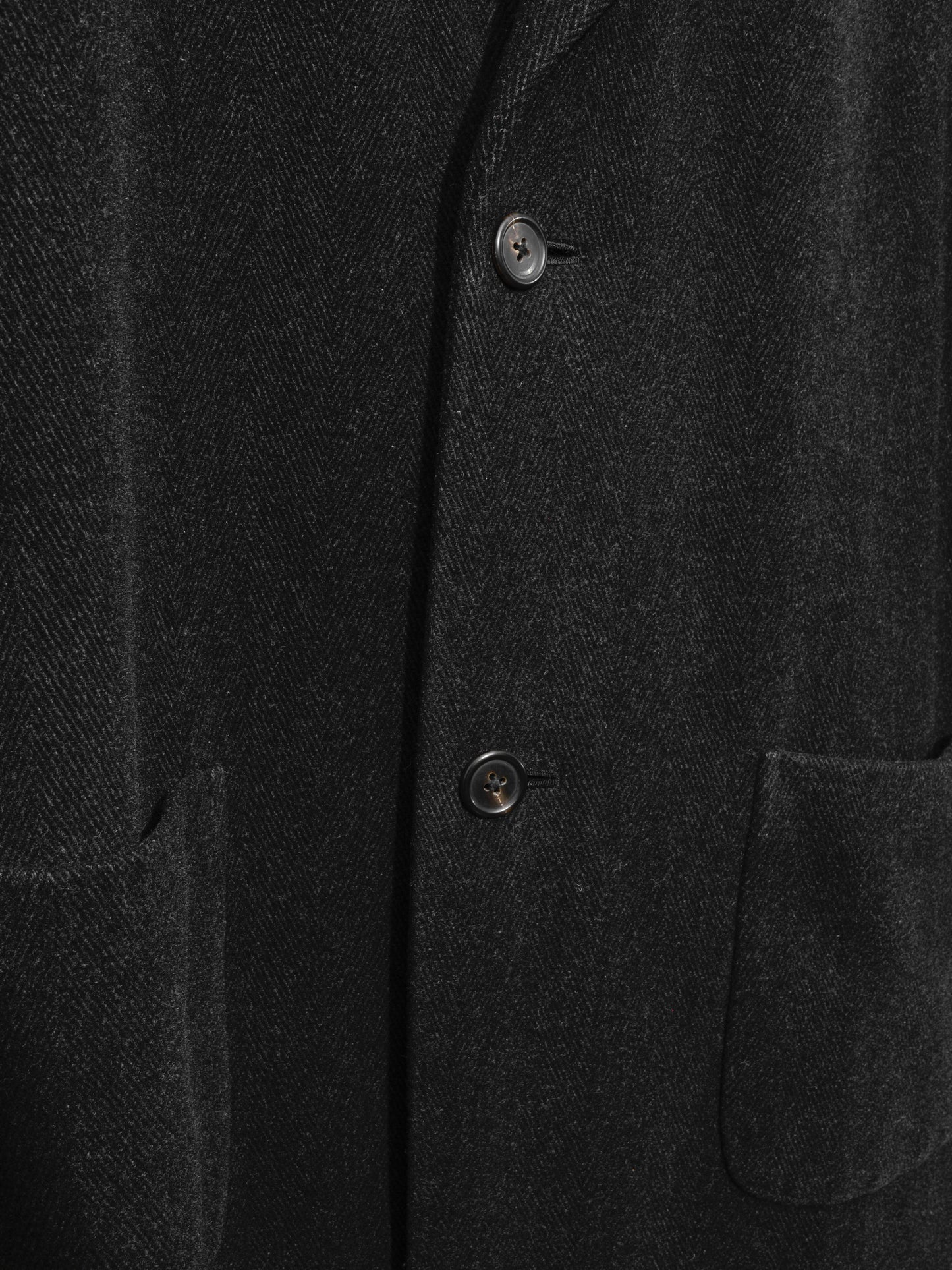 box overcoat charcoal ∙ wool nylon ∙ medium