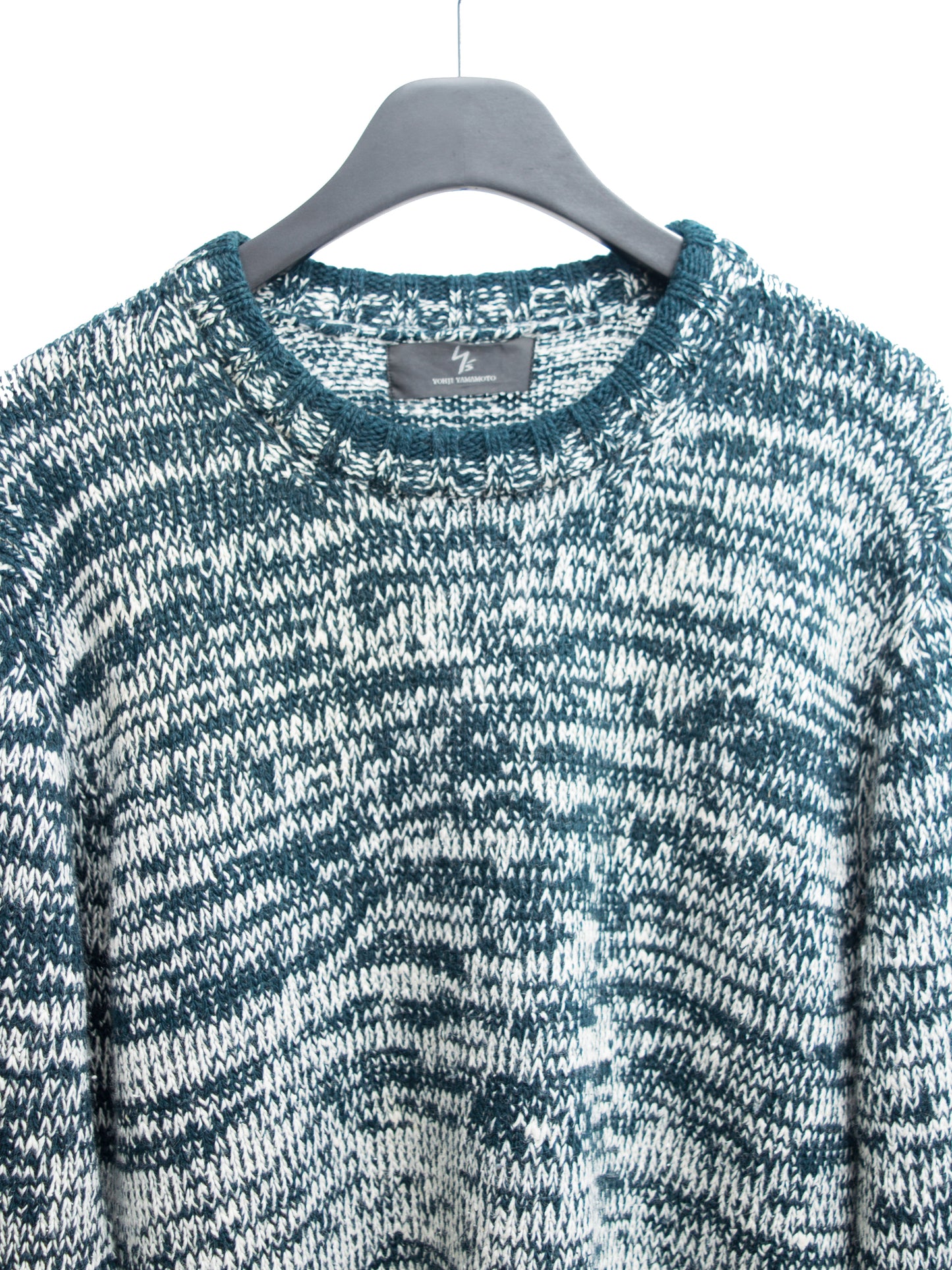 a/w 05 knit pullover forest melange ∙ wool silk ∙ medium