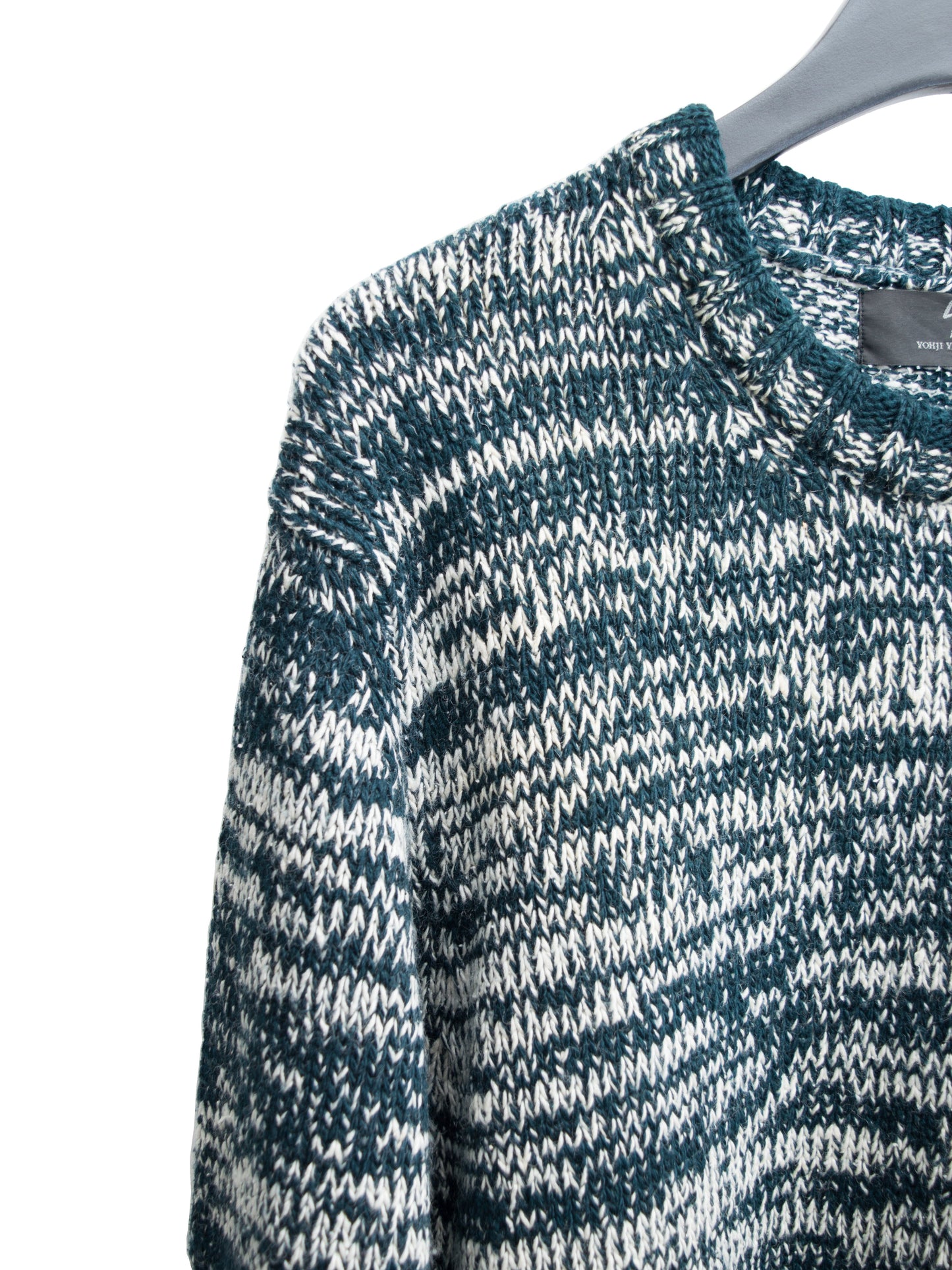 a/w 05 knit pullover forest melange ∙ wool silk ∙ medium