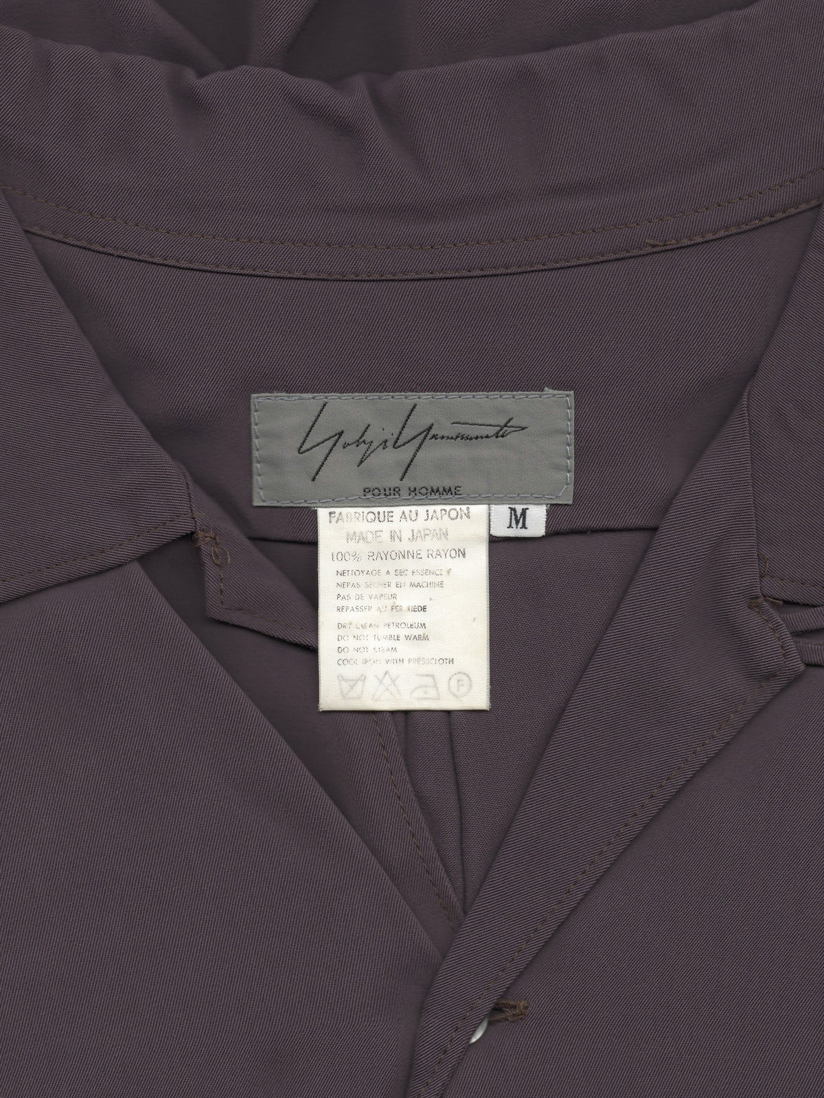 Open Collar Shirt Plum