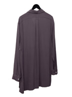 Open Collar Shirt Plum