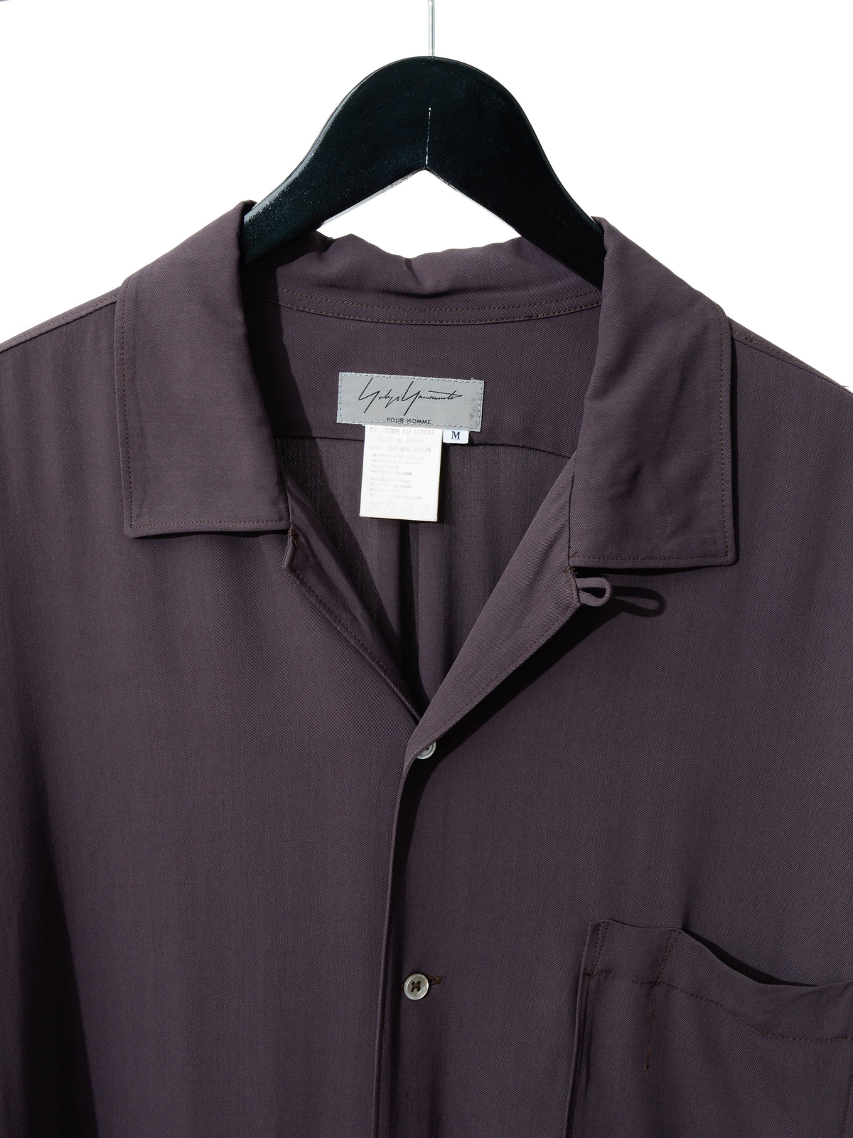 Open Collar Shirt Plum