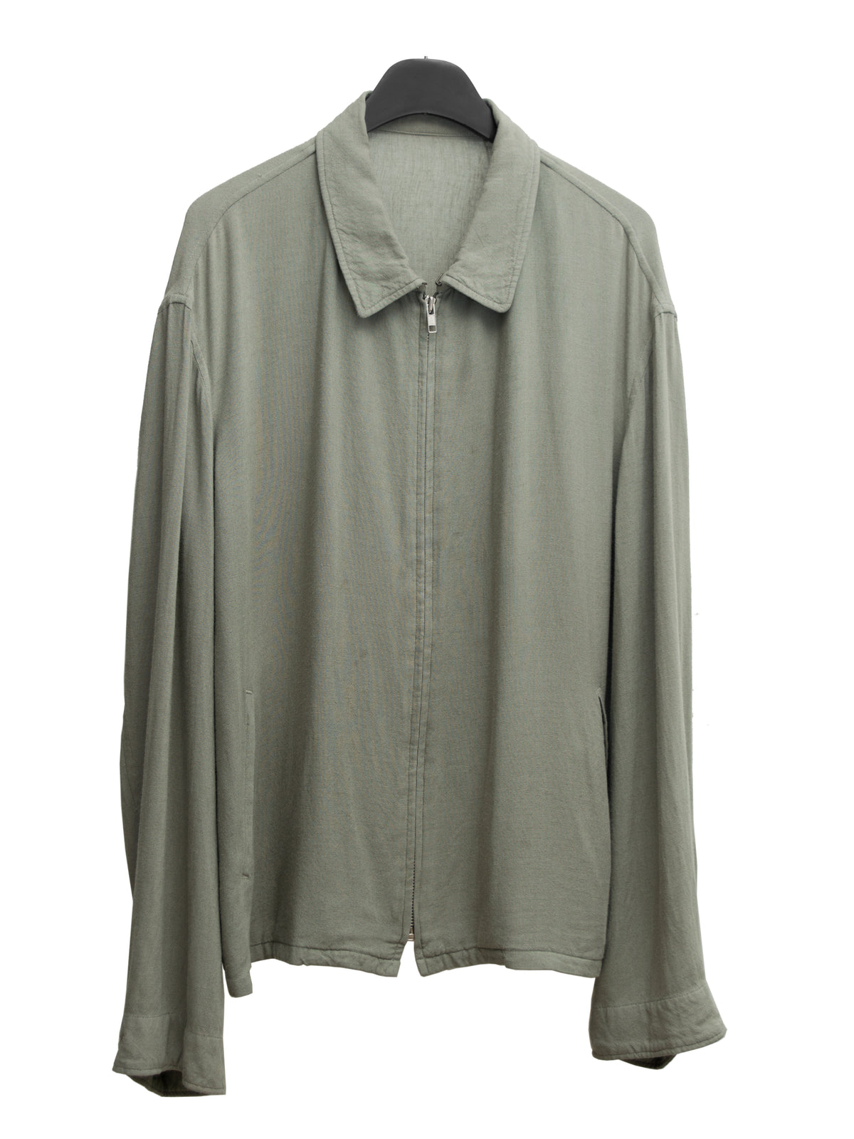 Zip Front Blouson Sage