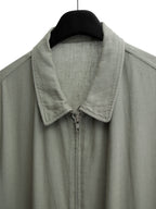 Zip Front Blouson Sage