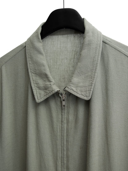 zip front blouson sage ∙ rayon linen ∙ large