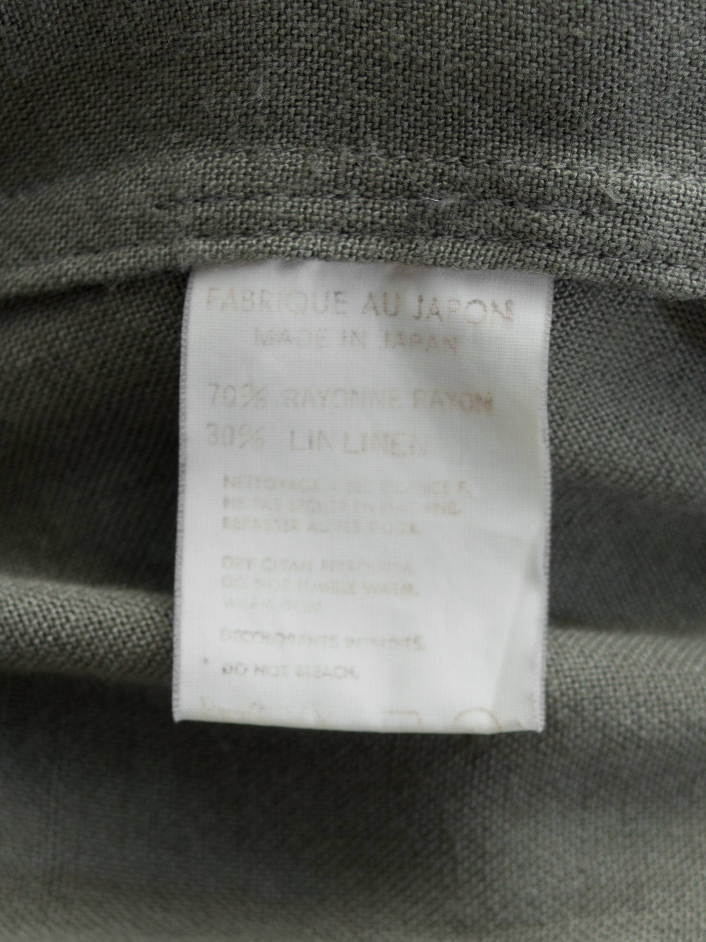 zip front blouson sage ∙ rayon linen ∙ large