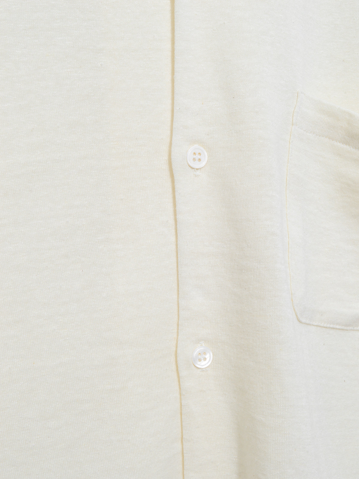 Open Collar Shirt Ivory