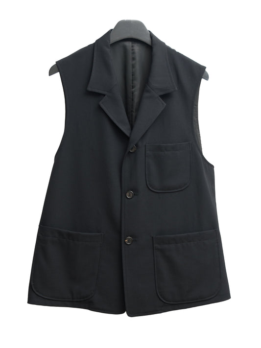 tailored vest black ∙ wool ∙ one size