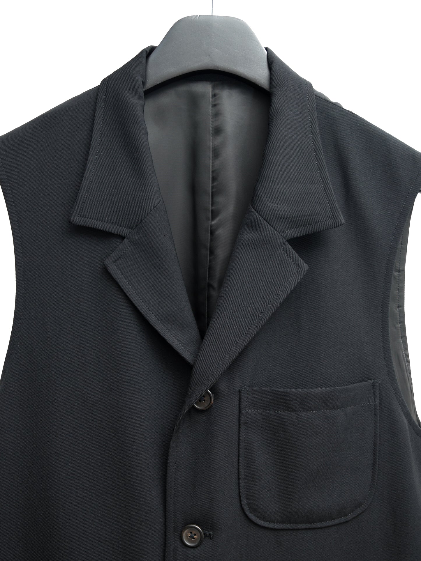 tailored vest black ∙ wool ∙ one size