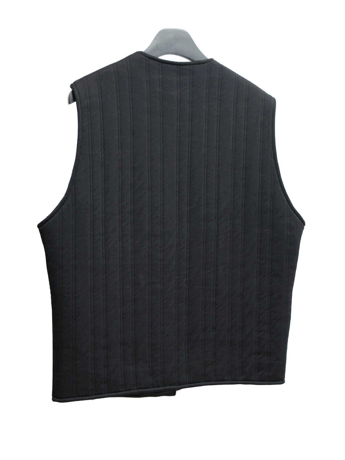 reversible zip vest black ∙ poly nylon ∙ one size