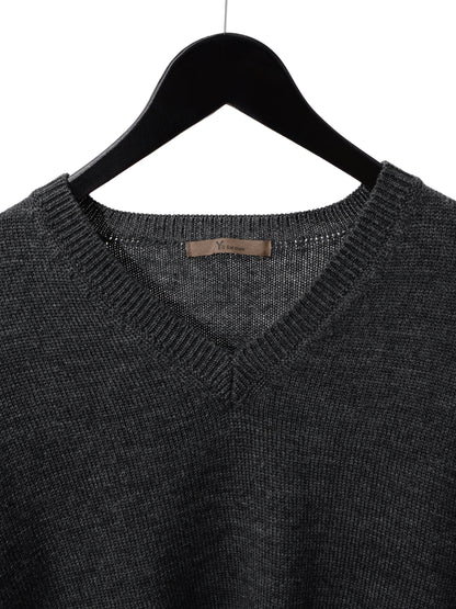 knit pullover dark grey ∙ wool ∙ one size