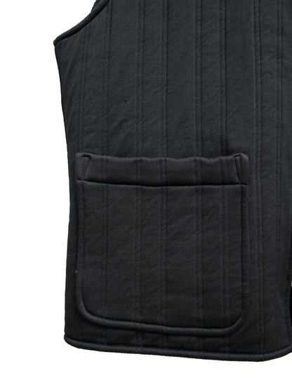 reversible zip vest black ∙ poly nylon ∙ one size