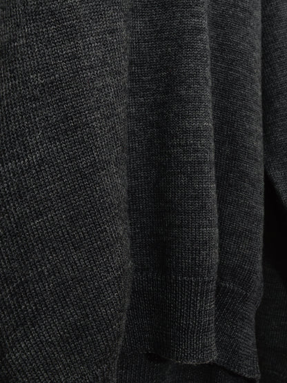 knit pullover dark grey ∙ wool ∙ one size